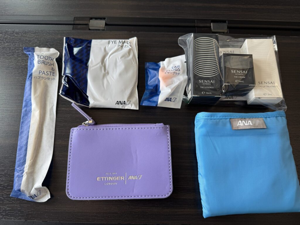 ANA 帰路 ファーストクラス アメニティ