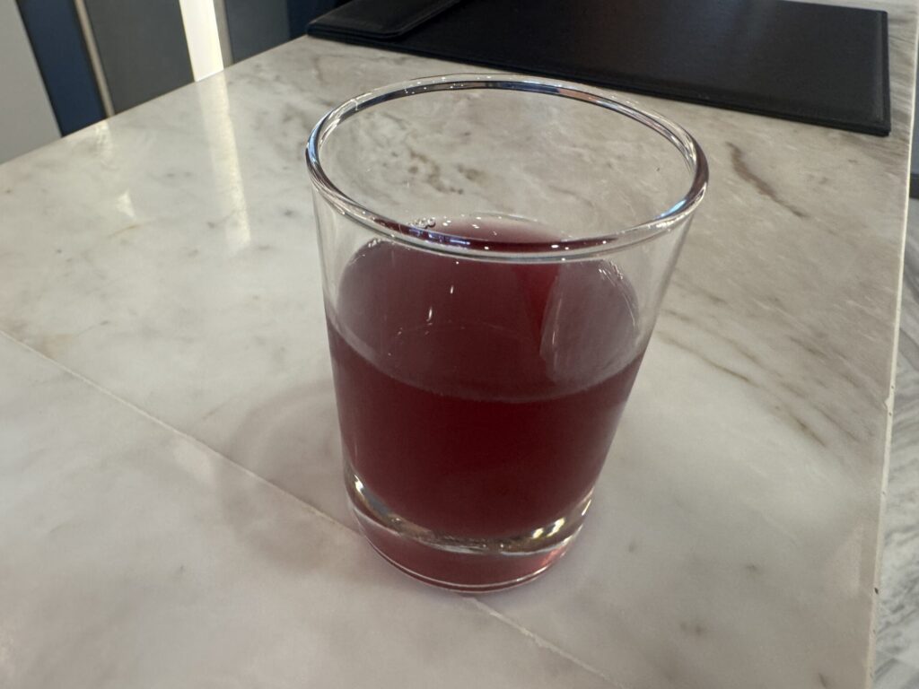 ホテルのウェルカムドリンク